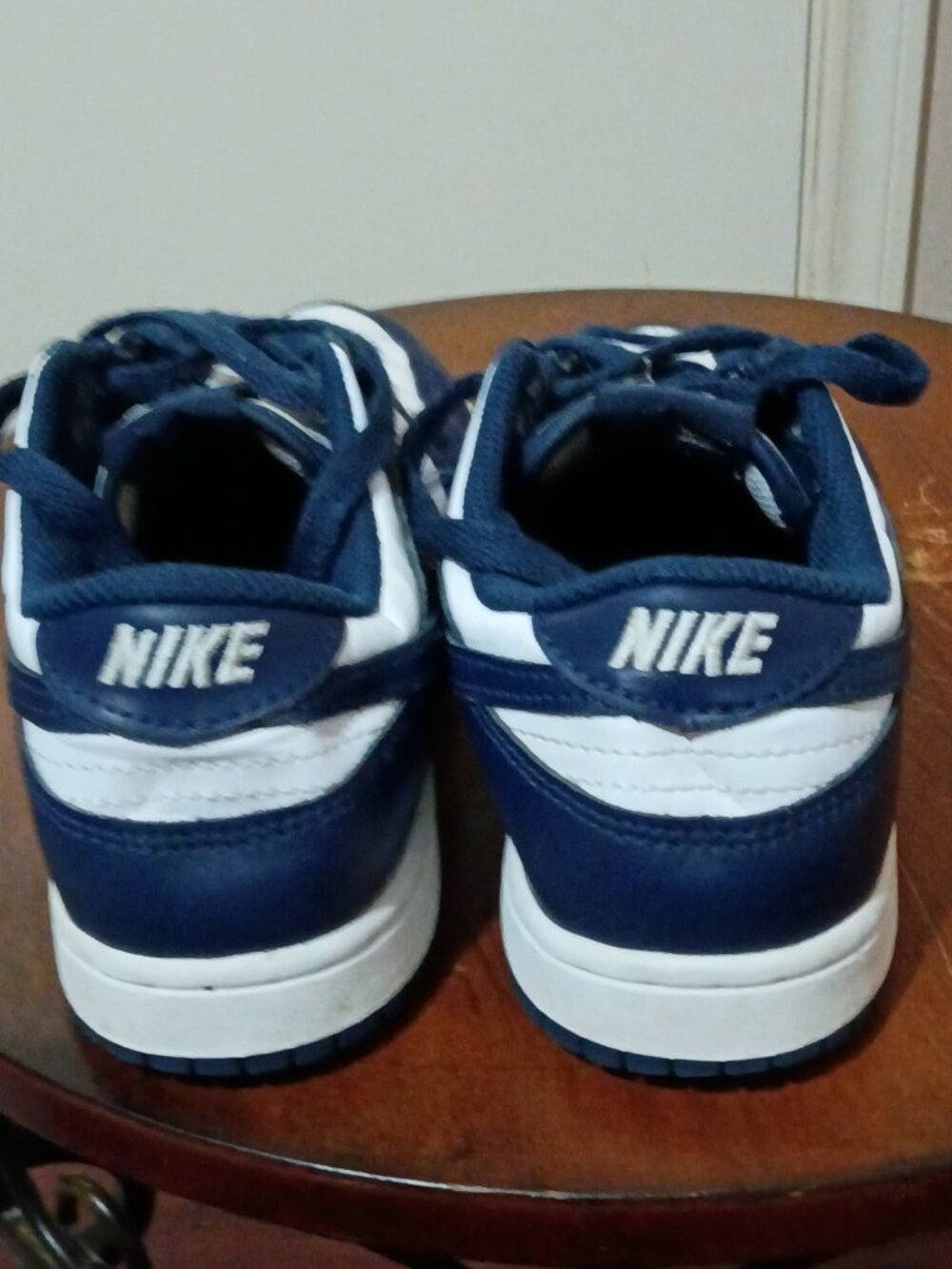 Nike Dunk Low Midnight Navy Blue White Kids Sneakers FB9108-116 Size 3Y - Picture 10 of 14